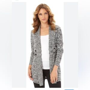 AB Studio Black and Gray Cardigan